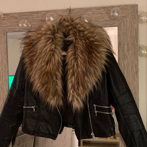 Faux leather forever 21 jacket ✨